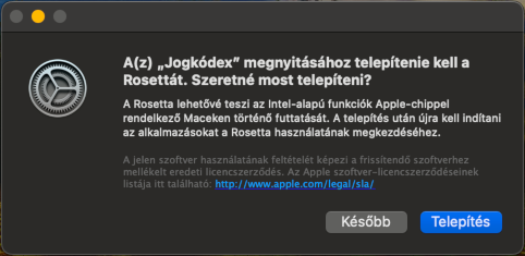Rosetta telepítése