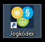 Jogkódex asztali ikon